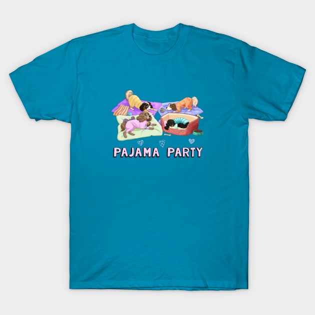 Cavalier King Charles Spaniel Pajama Party T-Shirt by Cavalier Gifts